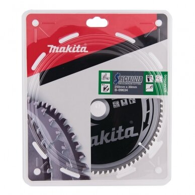 Pjovimo diskas aliuminiui Makita B-09634, 250x2,4x30mm; Z80 2