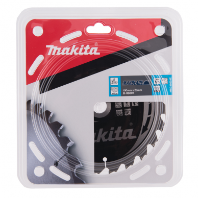 Pjovimo diskas Makita B-08894, MAKBLADE, 190X2.2X20 mm, 5° T24 1