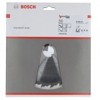 Pjovimo diskas medienai Bosch SPEEDLINE WOOD, 160x16mm, 2608640785 1