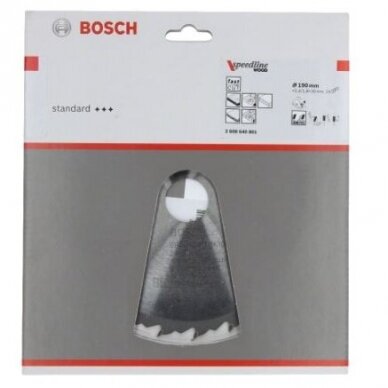 Pjovimo diskas medienai Bosch SPEEDLINE WOOD, 160x20mm, 2608640786 1