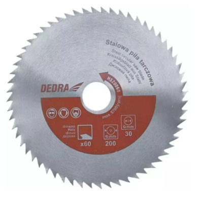 Pjovimo diskas medienai, plienui Dedra HS500120, 500x30mm