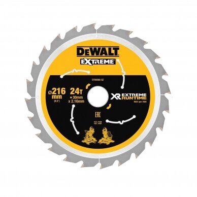 Pjovimo diskas medienai DeWalt DT99568-QZ, 216x30 mm, Z24