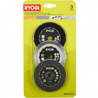 Pjovimo diskų kompl. RYOBI RAKCOT03, 76x10mm, 3 Vnt.