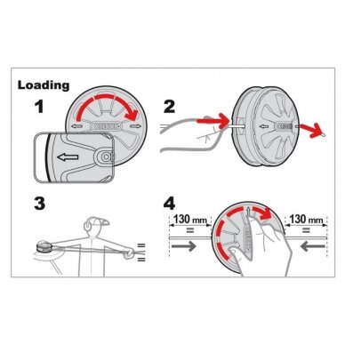 Pjovimo ritė TAP&GO 130mm, universali >30cm3, Oregon 1