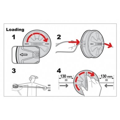 Pjovimo ritė TAP&GO 130mm, universali >30cm3, Oregon 3