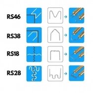 Plastikinės sąvaržėlės DEDRA DED75273, tipas RS28, 0,8 mm, 100 vnt.