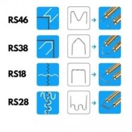 Plastikinės sąvaržėlės DEDRA DED75274, tipas RS26, 0.6 mm, 100 vnt.