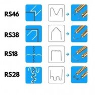 Plastikinės sąvaržėlės DEDRA DED75275, tipas RS18, 0.8 mm, 100 vnt.