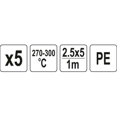 Plastiko litavimo juosta, polietilenas PE / 5vnt. 1