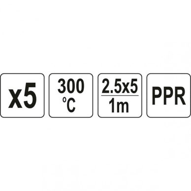 Plastiko litavimo juosta, polipropilenas PPR/5vnt. 1