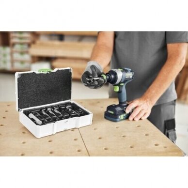 Platinimo grąžtų rinkinys Festool SYS3 S 76-FB CE-SORT/5 (578110) 2