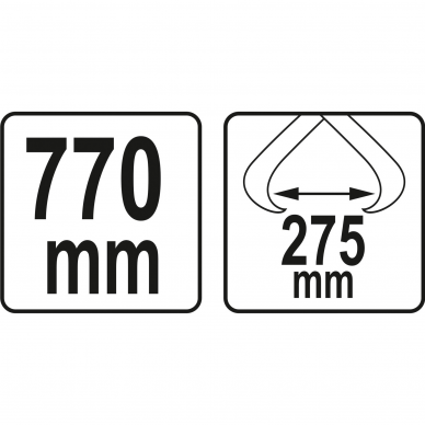 Plieninės žnyplės miško ir sodo darbams Yato, 770 mm 2