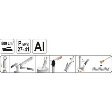 Rankinis tepimo pistoletas Yato, 800 cm³ 1