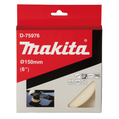 Poliravimo kempinė Makita D-75976, 150MM FLAT, MEDIUM 2