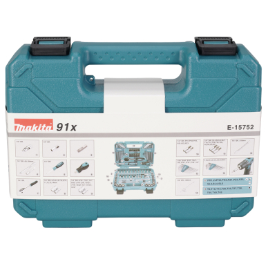 Įrankių rinkinys Makita E-15752, 91 vnt. 4