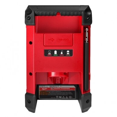 Radijas - įkroviklis MILWAUKEE M12 RCDAB+-0 3