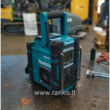 Radijas Makita DMR300 su Bluetooth ir integruotu akumuliatorių krovikliu 10.8-12-14.4-18V 4