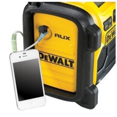 Radijo grotuvas DeWALT DCR020-QW, 10,8-18V (Gamintojo garantija) 2