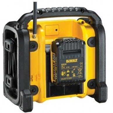 Radijo grotuvas DeWALT DCR020-QW, 10,8-18V (Gamintojo garantija) 1