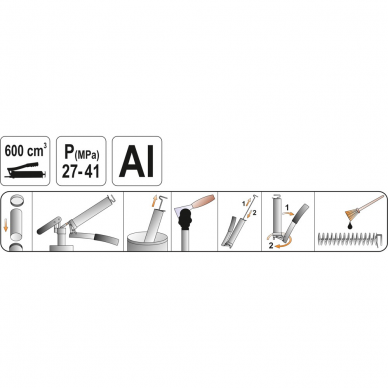 Rankinis tepimo pistoletas Yato, 600 cm³ 1