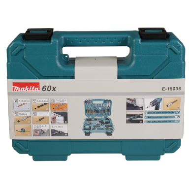 Rankinių įrankių ir antgalių rinkinys Makita E-15095 5