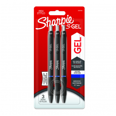 Rašiklis „Sharpie S-GEL", mėlynas, blist., 3 vnt.