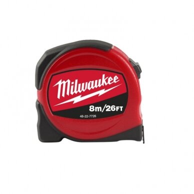 Ruletė MILWAUKEE Slimline 8m-26ftx25mm