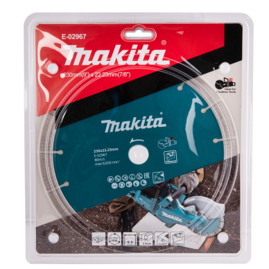 Segmentinis diskas Makita E-02967, 230MM, betonui 2