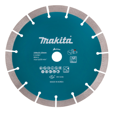 Segmentinis diskas Makita E-02967, 230MM, betonui