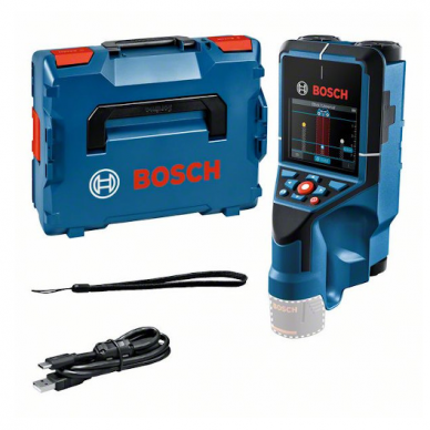 Sienų skeneris Bosch D-tect 200 C, 12 V, (be akum. ir krov.)