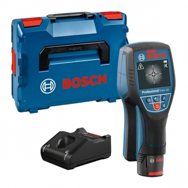 Sienų skeneris Bosch D-tect 120, LB 1x2.0, GAL 12V-40