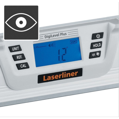 Skaitmeninis gulsčiukas Laserliner DigiLevel Plus 25, 081.249A, 24 cm 2