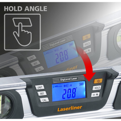 Skaitmeninis gulsčiukas Laserliner DigiLevel Laser G40, 081.255A, 40 cm 8