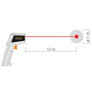 Lazerinis termometras Laserliner ThermoSpot One 082.038A, -38°C ... 365°C 6