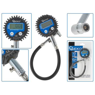 Skaitmeninis padangų spaudimo matuoklis 0-13.8 bar