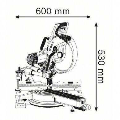 Skersinio pjovimo staklės Bosch GCM 12 SDE Professional 4