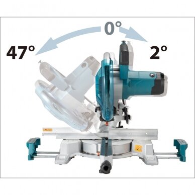 Skersinio pjovimo staklės Makita LS1110F 1450W, 260mm 2