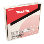 Šlifavimo popierius Makita E-02381, 225MM K240 (25Vnt.) DSL800