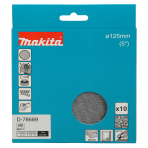 Šlifavimo tinklelis Makita D-78689 su aliuminio oksido danga, 125mm A240