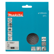 Šlifavimo tinklelis Makita D-78667 su aliuminio oksido danga, 125mm A120