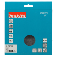 Šlifavimo tinklelis Makita D-78726 su aliuminio oksido danga, 150mm A120