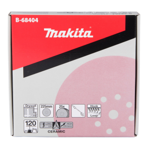 Šlifavimo popierius Makita B-68404, 225MM K120 (10Vnt.) DSL800