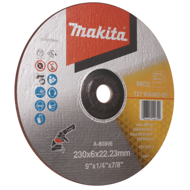 Šlifavimo diskas Makita A-80896, 230X6, RST (INOX) 3