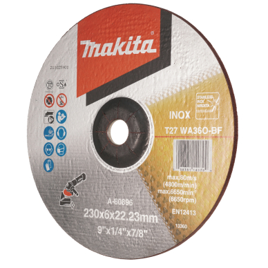 Šlifavimo diskas Makita A-80896, 230X6, RST (INOX)