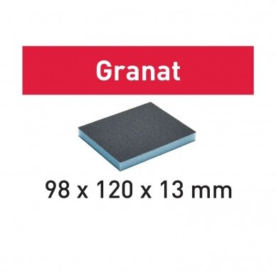 Šlifavimo kempinė Granat Festool 98x120x13 60 GR/6 (201112)