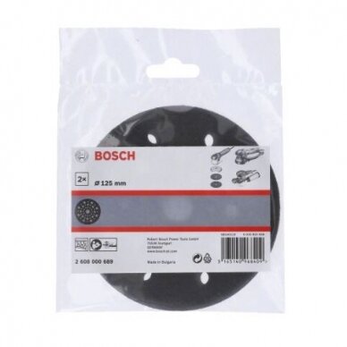 Šlifavimo padas Bosch, 125mm, 2 vnt., 2608000689 1