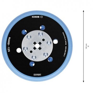 Šlifavimo padas Bosch, 125mm, kietas, GET 55-125, 2608900005 2