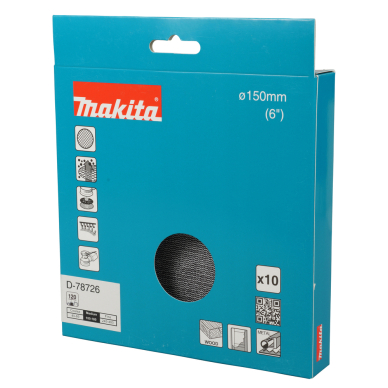 Šlifavimo tinklelis Makita D-78726 su aliuminio oksido danga, 150mm A120 2