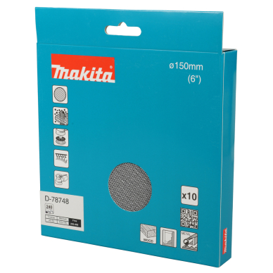 Šlifavimo tinklelis Makita D-78748 su aliuminio oksido danga, 150mm A240 2