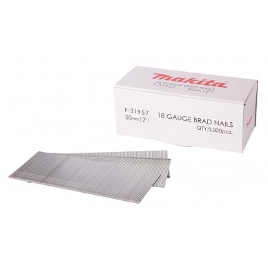 Smeigės 1,2x50mm, 18ga, 5000vnt. AF505, AF550H, DBN500 Makita F-31957